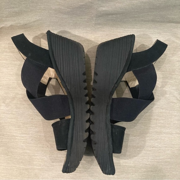 FLY LONDON Sz 40 Yaji Strap Pull On Comfort Stretch Crossover Straps Sandals - Picture 6 of 10